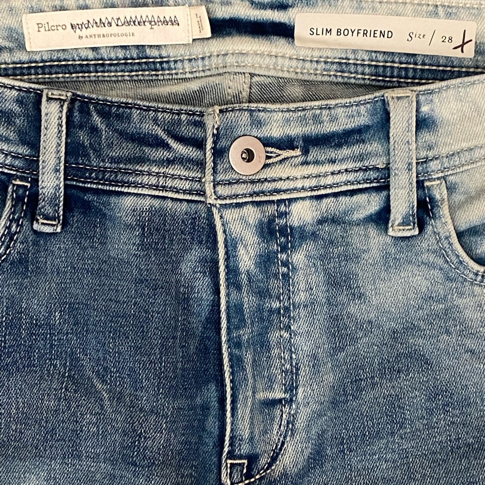 Anthropologie Pilcro Tie Dye High Rise Slim Boyfriend Jean NWT size 28 - Picture 4 of 4